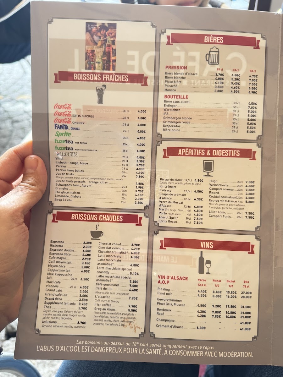 Menu Café De L'ill-1